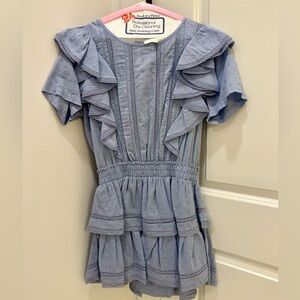 Loveshackfancy Natasha blue dress, size small.